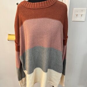 Sew In Love Multicolor Striped Sweater